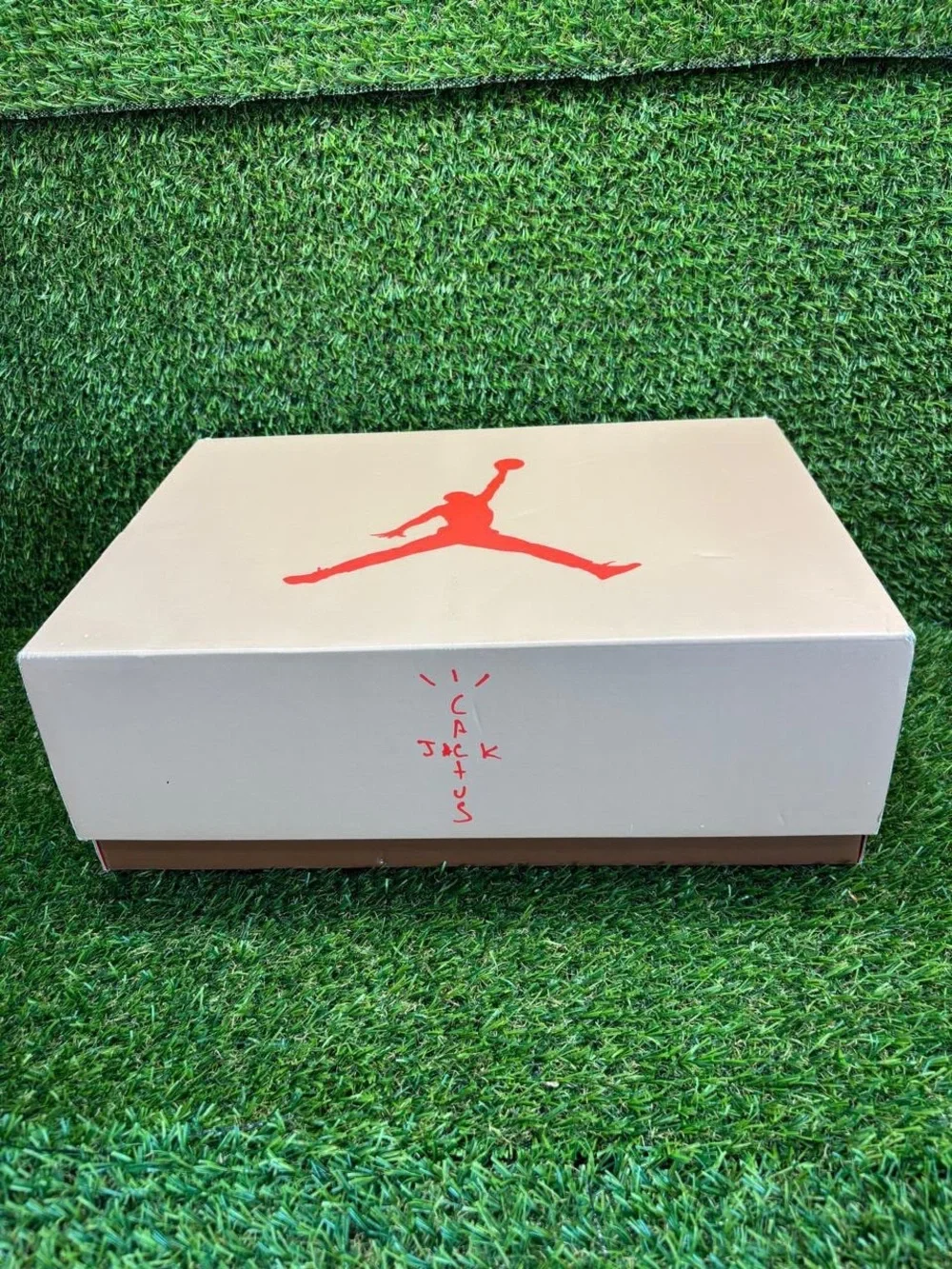 Empty Box Only Nike Air Jordan 6 Travis Scott British Khaki Size 8 Dust Bag Lace